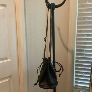 COACH black leather Legacy bucket bag vintage